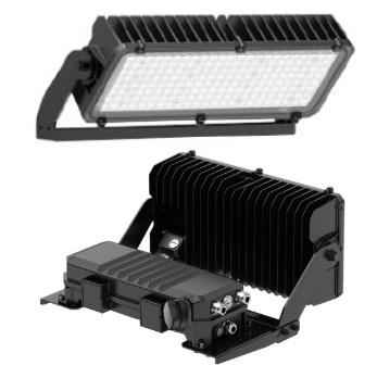 Floodlight ส่องป้ายอาคารปั๊มน้ำมัน LeKise