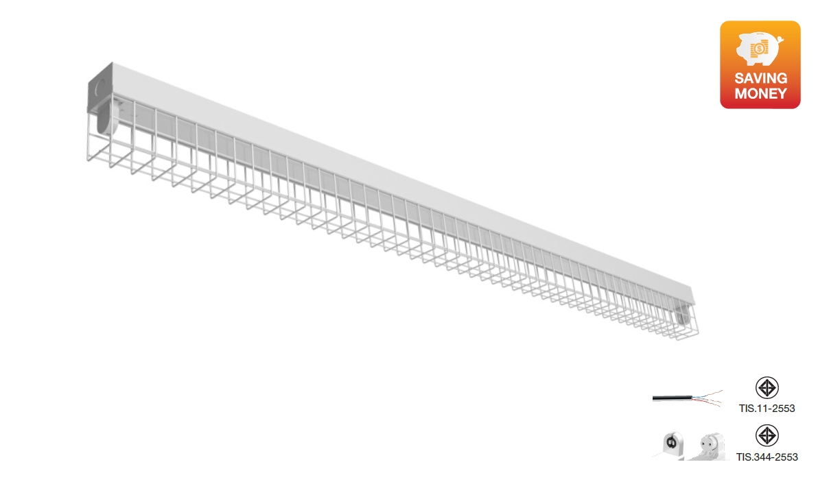 Wire Guard Fixture With Fluorescent Light Wire Guard Wire Guard Fluorescent Fixture